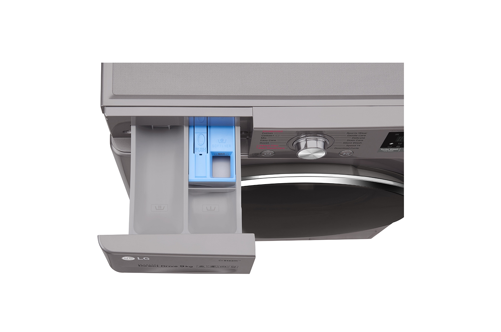 LG Lave-Linge 9KG | TurboWash™ | Steam   | Wi-Fi | 6 Motion Direct Drive™ | A+++-30% | Smart Diagnosis™ | Moteur Direct Drive™  garanti 10 ans | Compatible TWINWash™ Mini, LG F94J72STST