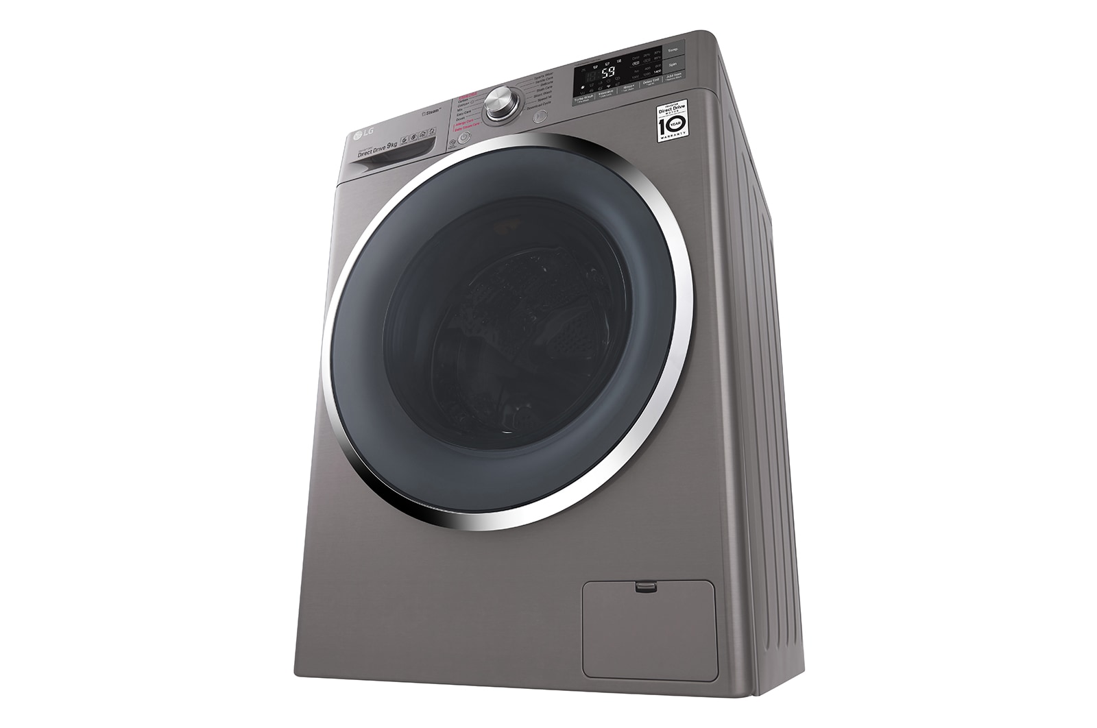 LG Lave-Linge 9KG | TurboWash™ | Steam   | Wi-Fi | 6 Motion Direct Drive™ | A+++-30% | Smart Diagnosis™ | Moteur Direct Drive™  garanti 10 ans | Compatible TWINWash™ Mini, LG F94J72STST