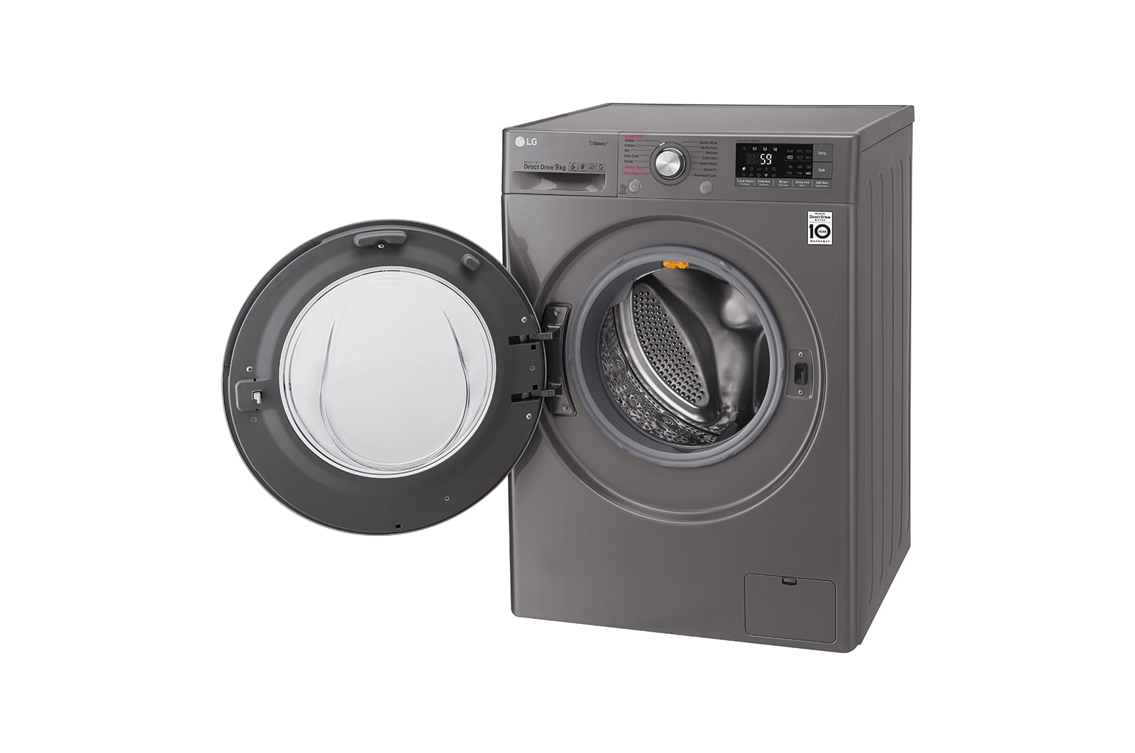 LG Lave-Linge 9KG | TurboWash™ | Steam   | Wi-Fi | 6 Motion Direct Drive™ | A+++-30% | Smart Diagnosis™ | Moteur Direct Drive™  garanti 10 ans | Compatible TWINWash™ Mini, LG F94J72STST