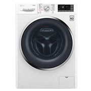 Vue avant de Lave-linge 9 KG | Steam™ | Wi-Fi | 6 Motion Direct Drive™ | A&#43;&#43;&#43;(-30%) | Smart Diagnosis™ | Moteur Direct Drive™ garanti 10 ans LG F94J72WHS