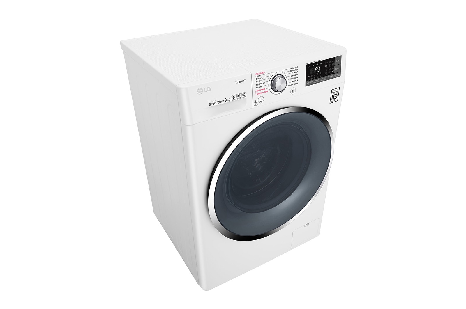 LG Lave-linge 9 KG | Steam™ | Wi-Fi | 6 Motion Direct Drive™ | A+++(-30%) | Smart Diagnosis™ | Moteur Direct Drive™ garanti 10 ans, LG F94J72WHS