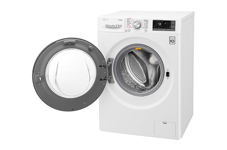 LG Lave-Linge 9KG |1400 tours | 6 Motion Direct Drive™ | A+++-30% | Smart Diagnosis™ | TWINable | modele OUI (FM27K5WH), LG F94J72WHST