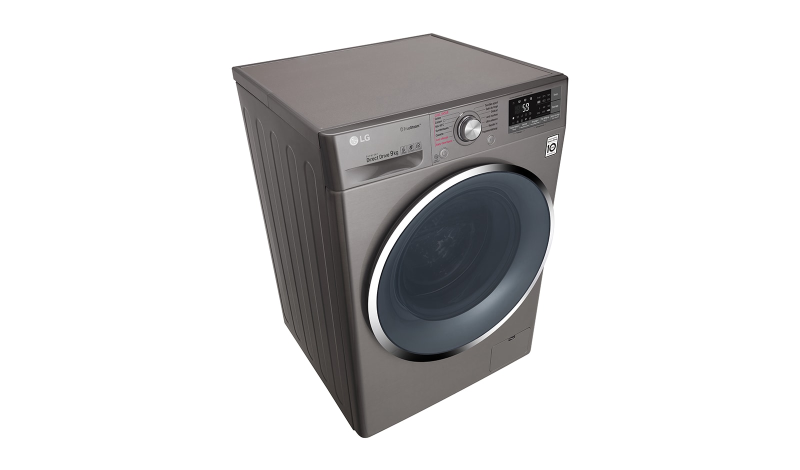 LG Lave-linge 9 KG | Steam™ | Wi-Fi | 6 Motion Direct Drive™ | A+++(-30%) | Smart Diagnosis™ | Moteur Direct Drive™ garanti 10 ans, LG F94J82STS