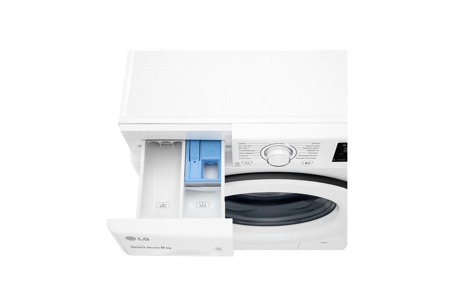 LG Lave-linge 9 kg - 59L | AI Direct Drive™ | Moteur Direct Drive™ garanti 10 ans | D, LG F94N23WH