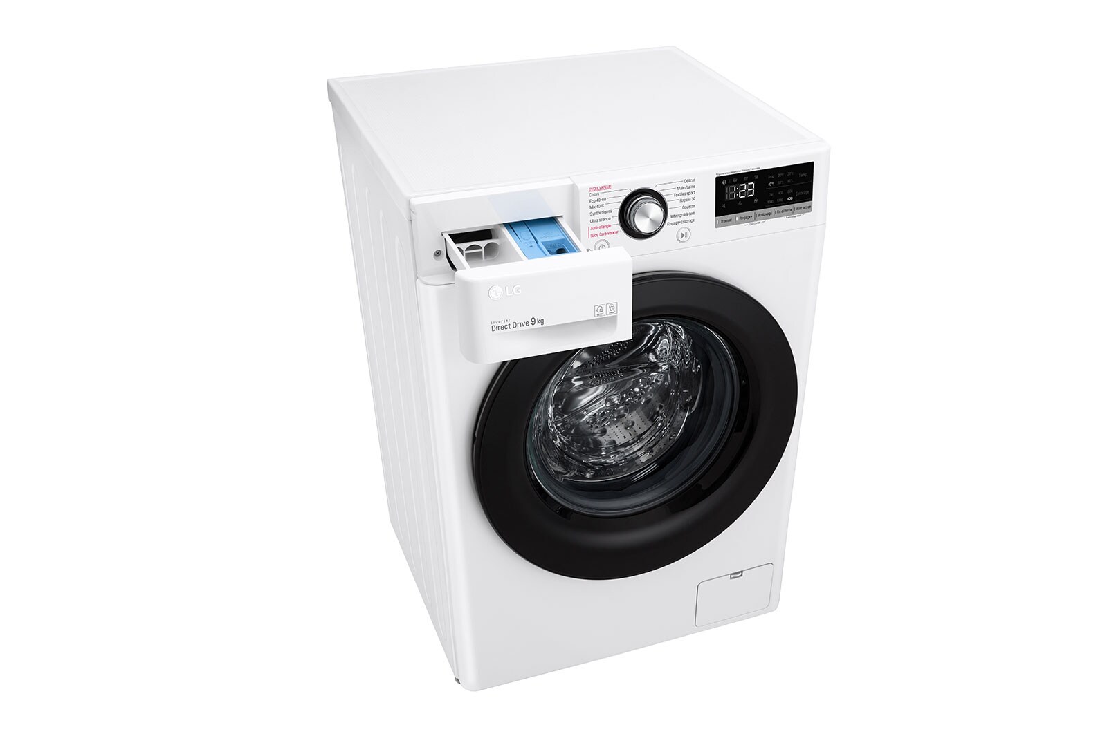 LG Lave-linge 9 KG - 59L | AI Direct Drive™ | Moteur Direct Drive™ garanti 10 ans |  6 Motion™ | Steam™ | 75/52dB | D, LG F94N25WHS