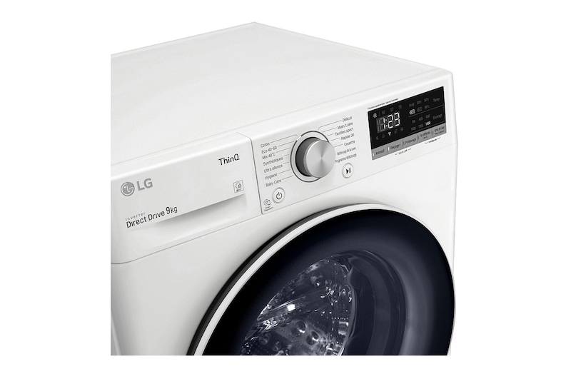 LG Lave-linge 9 KG - 59L | AI Direct Drive™ | Moteur Direct Drive™ garanti 10 ans |  6 Motion™ | Synchronisation via WIFI | 52/75dB | D, LG F94N40WH