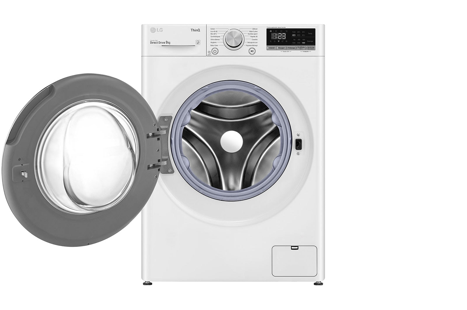 LG Lave-linge 9 KG - 59L | AI Direct Drive™ | Moteur Direct Drive™ garanti 10 ans |  6 Motion™ | Synchronisation via WIFI | 52/75dB | D, LG F94N41WH