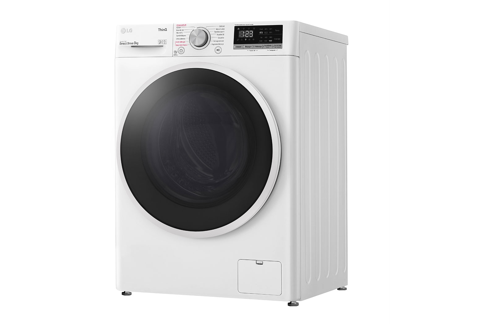 LG Lave-linge 9 KG - 59L | AI Direct Drive™ | Moteur Direct Drive™ garanti 10 ans |  6 Motion™ | Steam™ | 52/75dB | D, LG F94N4TWHS