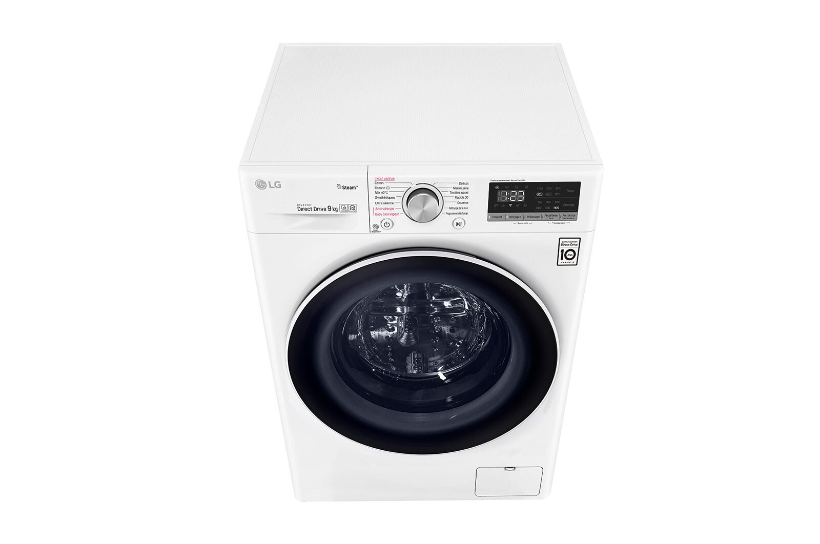 LG Lave-linge 9 KG | 6 Motion Direct Drive™ | Moteur Direct Drive™ garanti 10 ans | AI DD | Steam | 52/75dB, LG F94N51WHSB