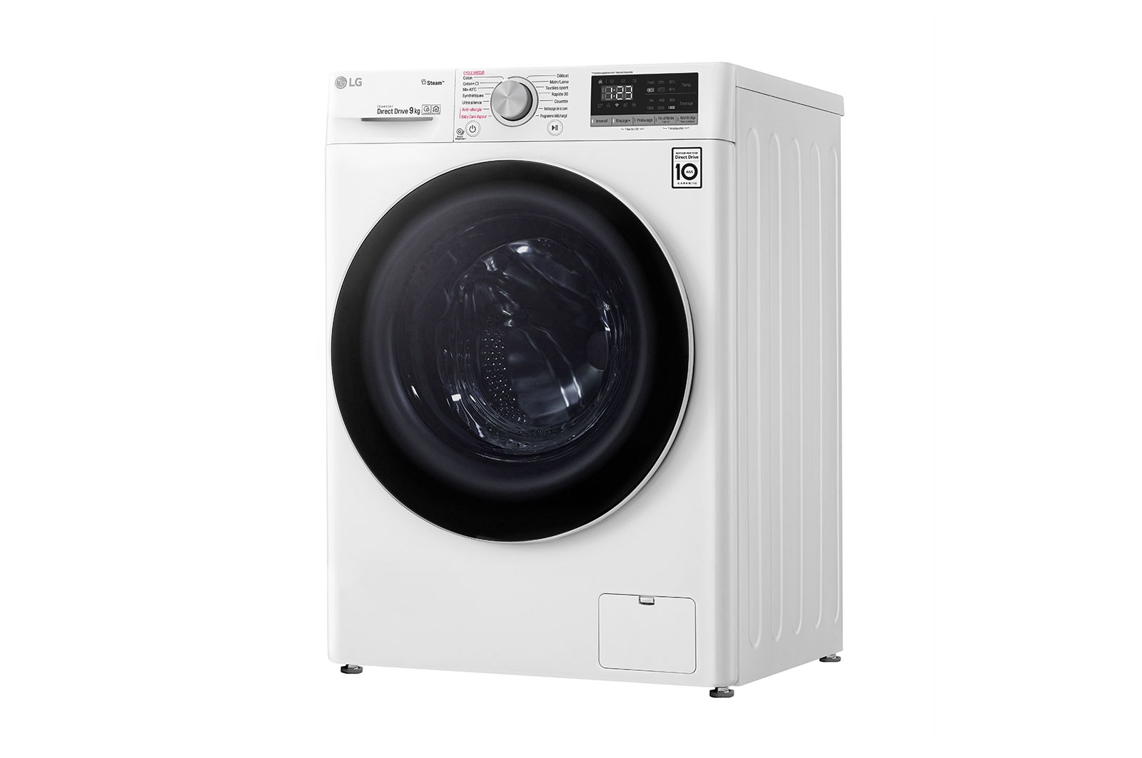LG Lave-linge 9 KG | 6 Motion Direct Drive™ | Moteur Direct Drive™ garanti 10 ans | AI DD | Steam | 52/75dB, LG F94N51WHSB