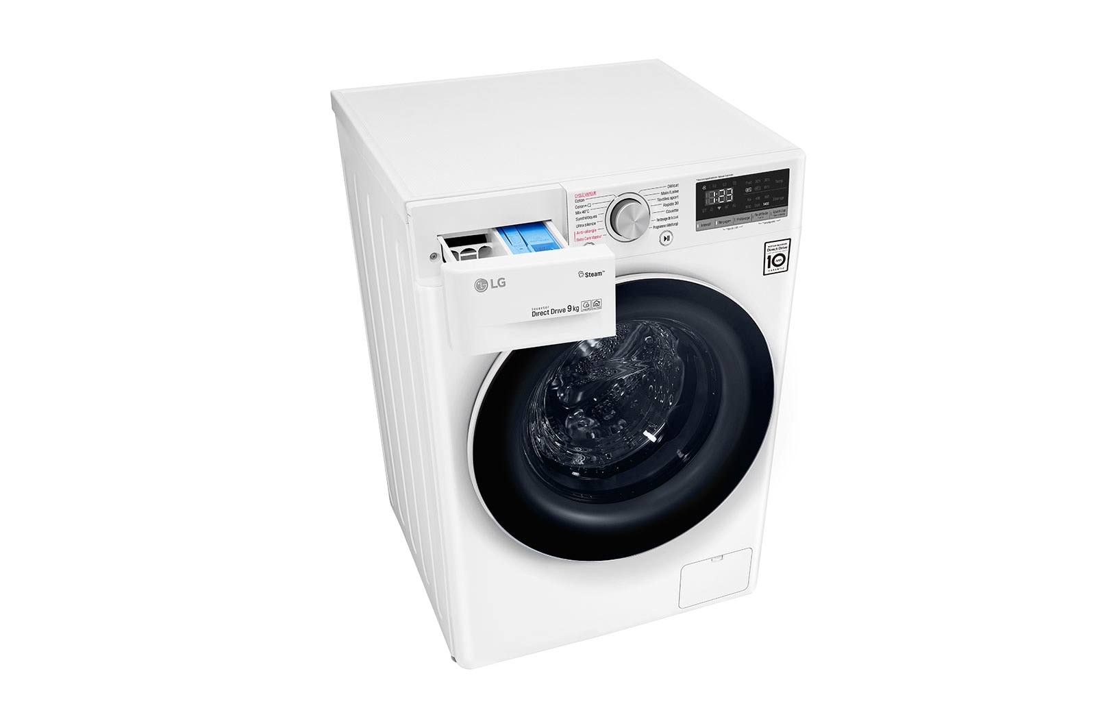 LG Lave-linge 9 KG | 6 Motion Direct Drive™ | Moteur Direct Drive™ garanti 10 ans | AI DD | Steam | 52/75dB, LG F94N51WHSB