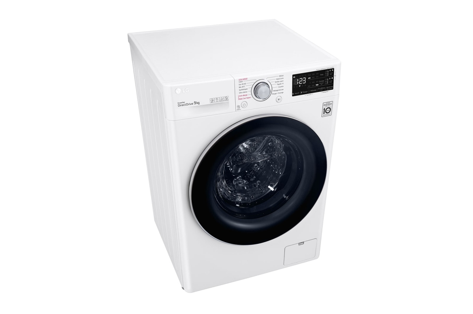LG Lave-linge 9 kg - 68L | AI Direct Drive™ | Dosage automatique ezDispense™ | Steam™ | ThinQ, LG F94V31WHSA