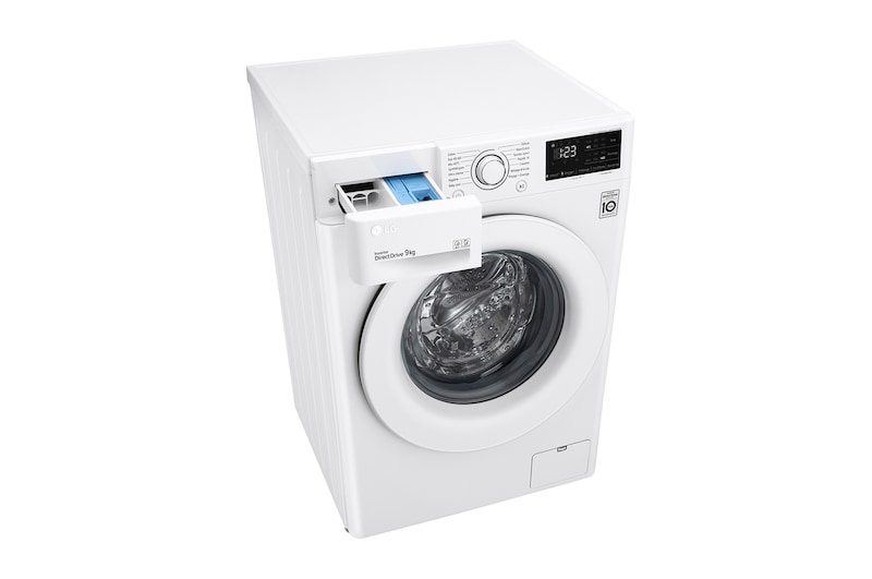 LG Lave-linge 9 kg - 68L | AI Direct Drive™ | Moteur Direct Drive™ garanti 10 ans, LG F94V33WH