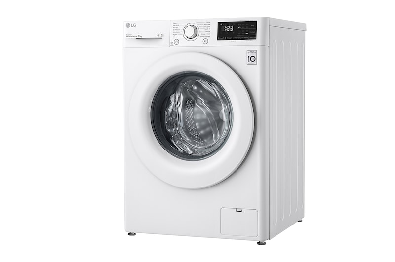 LG Lave-linge 9 kg - 68L | AI Direct Drive™ | Moteur Direct Drive™ garanti 10 ans, LG F94V33WH