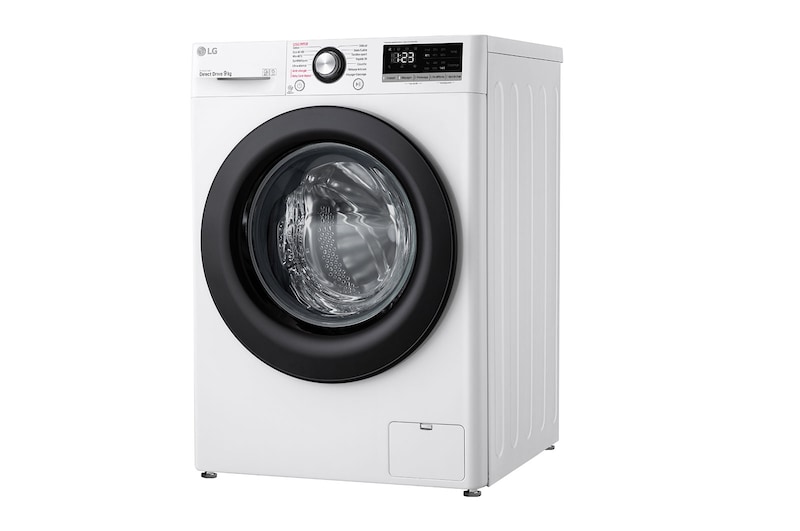 LG Lave-linge 9 kg - 68L | AI Direct Drive™ | Moteur Direct Drive™ garanti 10 ans, LG F94V35WHS