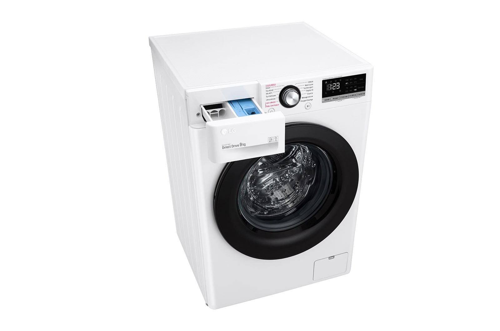 LG Lave-linge 9 kg - 68L | AI Direct Drive™ | Moteur Direct Drive™ garanti 10 ans, LG F94V35WHS