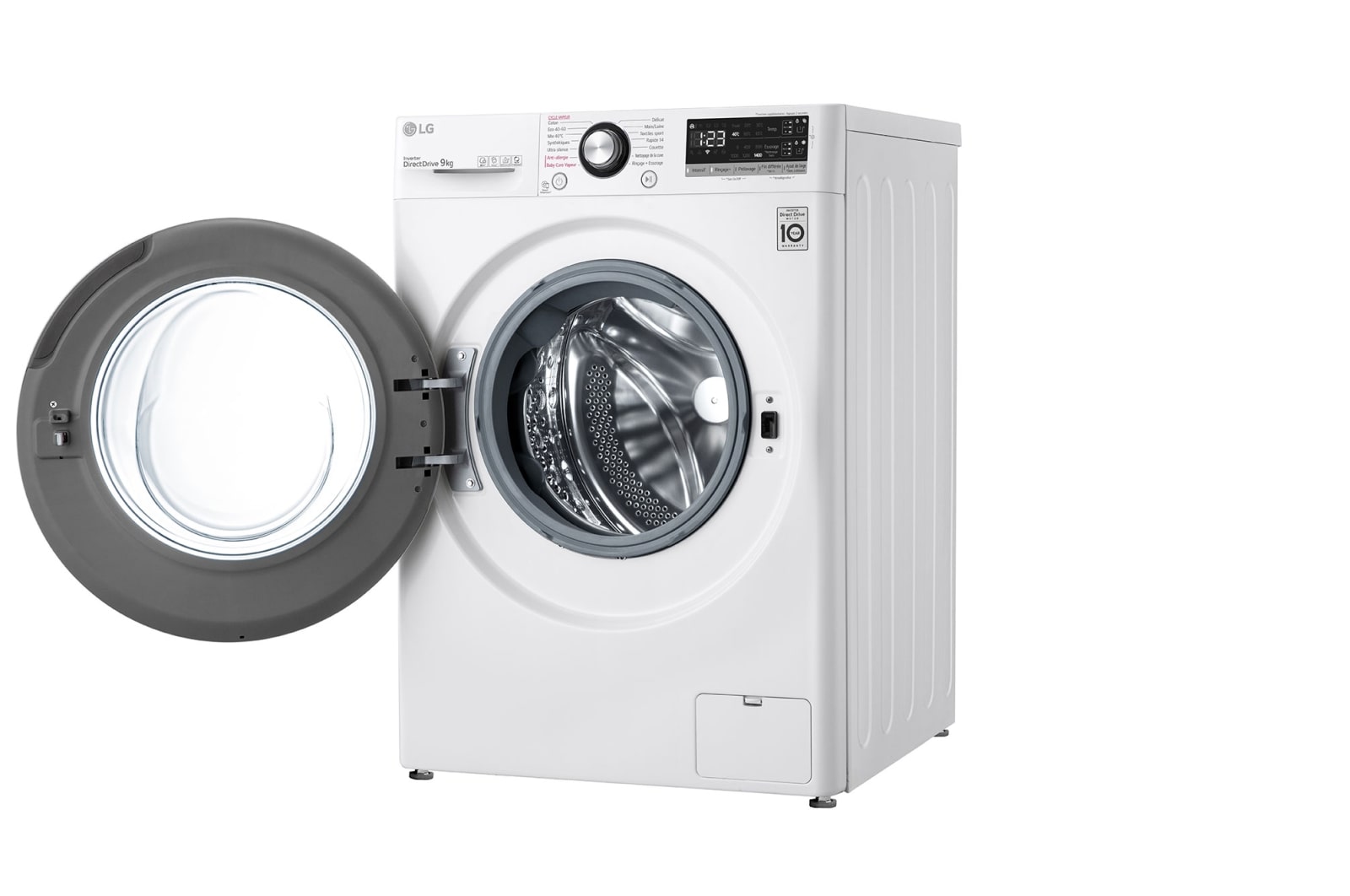 LG Lave-linge 9kg - 68L | Moteur intelligent AI Direct Drive™ garanti 10 ans | Dosage automatique ezDispense™, LG F94V35WHSA