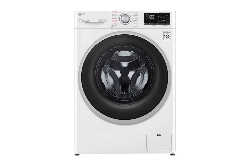 LG Lave-linge 9 kg - 68L | AI Direct Drive™ | Moteur Direct Drive™ garanti 10 ans, LG F94V37WHS