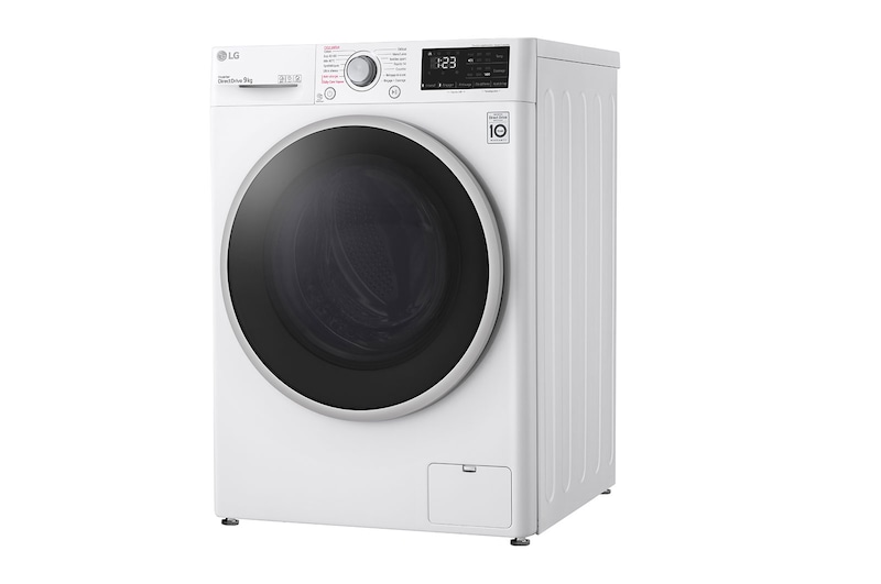LG Lave-linge 9 kg - 68L | AI Direct Drive™ | Moteur Direct Drive™ garanti 10 ans, LG F94V37WHS