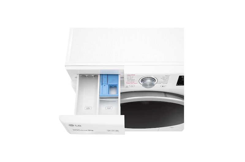 LG Lave-linge 9 kg - 68L | AI Direct Drive™ | Moteur Direct Drive™ garanti 10 ans, LG F94V37WHS