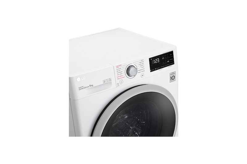 LG Lave-linge 9 kg - 68L | AI Direct Drive™ | Moteur Direct Drive™ garanti 10 ans, LG F94V37WHS