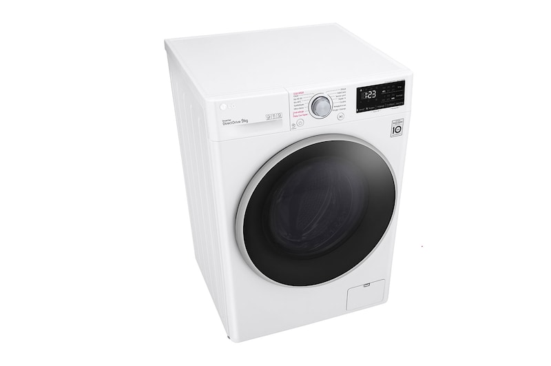 LG Lave-linge 9 kg - 68L | AI Direct Drive™ | Moteur Direct Drive™ garanti 10 ans, LG F94V37WHS
