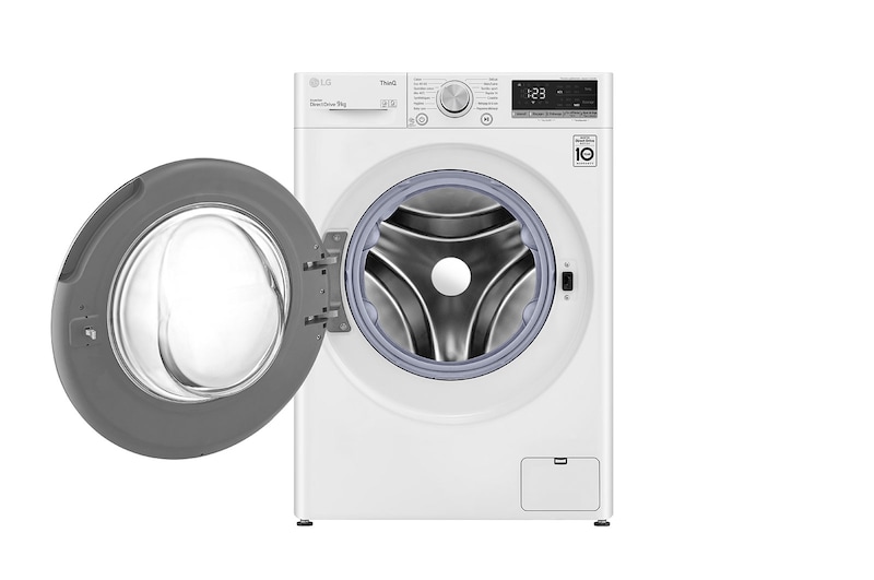 LG Lave-linge 9 kg - 68L | AI Direct Drive™ | Moteur Direct Drive™ garanti 10 ans, LG F94V40WH