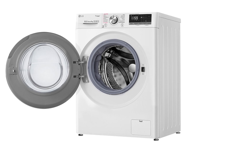 LG Lave-linge 9 KG - 68L | 6 Motion Direct Drive™ | Moteur Direct Drive™ garanti 10 ans | AI DD | Steam + | 54/71dB | A+++(-40%) , LG F94V71WHS