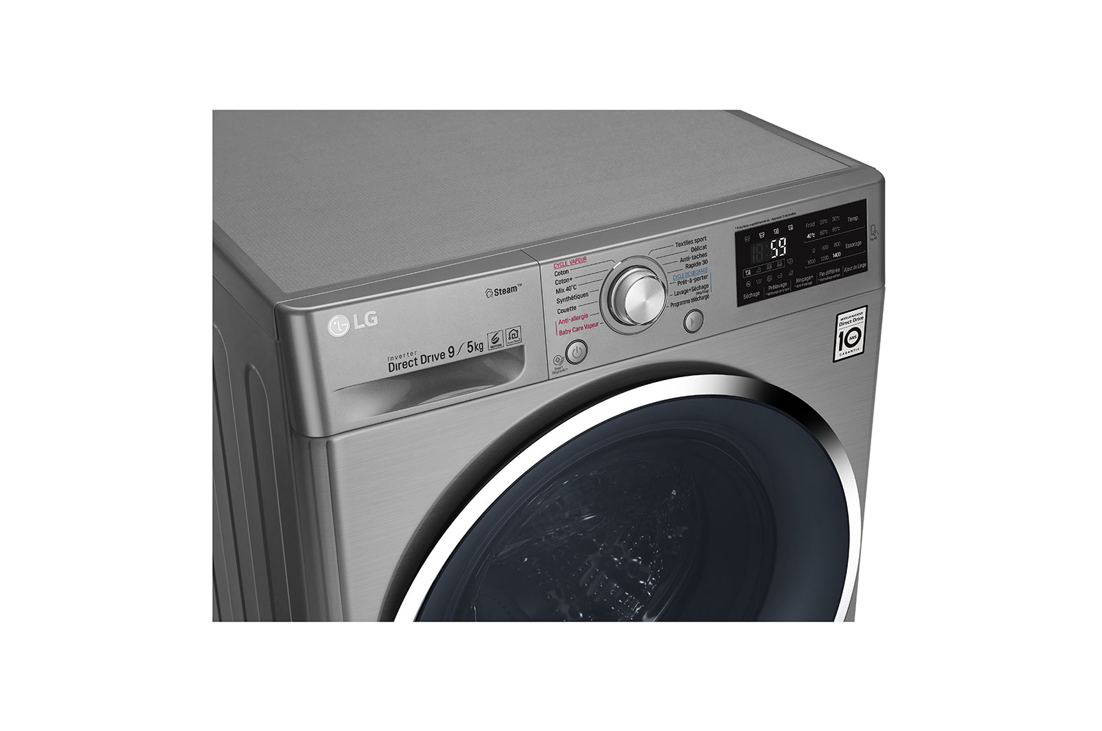 LG Lavante-séchante 9/5KG | 6 Motion Direct Drive™ | Moteur Direct Drive™ garanti 10 ans |  A, LG F954J62IXS
