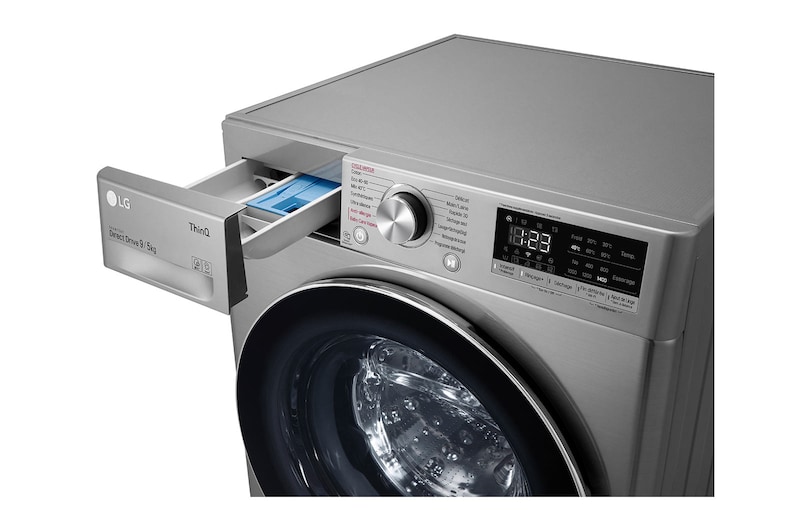 LG Lavante-séchante 9/5 kg - 59L | AI Direct Drive™ | Smart Diagnosis™  I Moteur Direct Drive™ garanti 10 ans, LG F954N42IXRS
