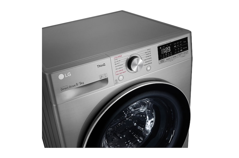 LG Lavante-séchante 9/5 kg - 59L | AI Direct Drive™ | Smart Diagnosis™  I Moteur Direct Drive™ garanti 10 ans, LG F954N42IXRS