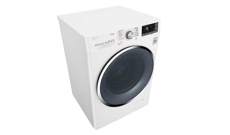LG Lavante-séchante 9/6 KG | TrueSteam™ | EcoHybrid | 6 Motion Direct Drive™ | Wi-Fi | Smart Diagnosis™ | Moteur Direct Drive™ garanti 10 ans , LG F964J72WRH