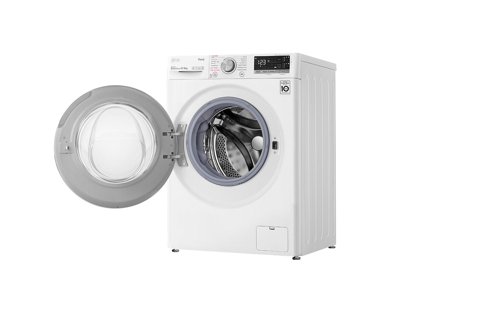 LG Lavante-séchante 9/6 kg - 68 L | Moteur AI Direct Drive™ garanti 10 ans | Dosage automatique ezDispense™, LG F964V41WRSA