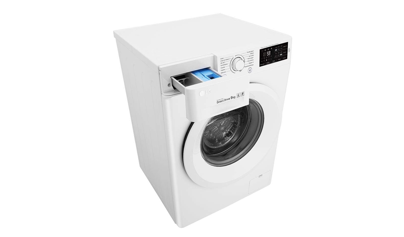 LG Lave-Linge 9KG  |1200 tours | 6 Motion Direct Drive™ | Smart Diagnosis™ | Moteur Direct Drive™ – Garanti 10 ans , LG FH2U2VFN3