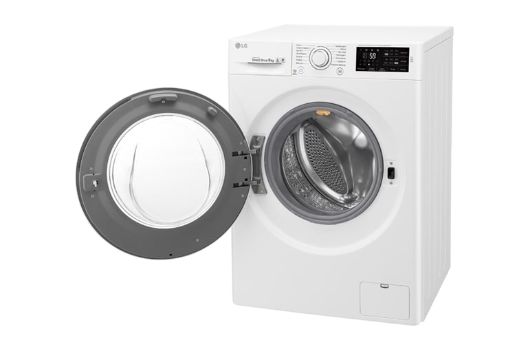 LG Lave-Linge 9KG  |1400 tours | Turbo Wash™ |  6 Motion Direct Drive™ | Smart Diagnosis™ | Moteur Direct Drive™ – Garanti 10 ans , LG FH4U2VFN3