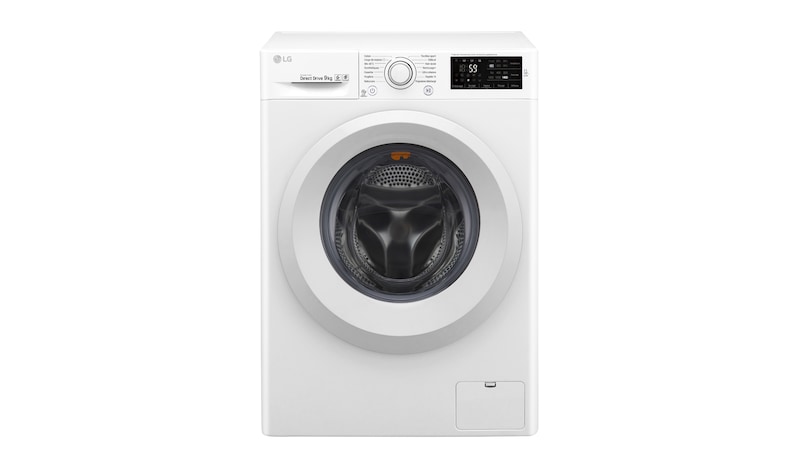 LG Lave-Linge 9KG  |1400 tours | Turbo Wash™ |  6 Motion Direct Drive™ | Smart Diagnosis™ | Moteur Direct Drive™ – Garanti 10 ans , LG FH4U2VFN3