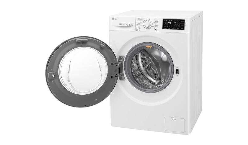 LG Lave-Linge 9KG  |1400 tours | Turbo Wash™ |  6 Motion Direct Drive™ | Smart Diagnosis™ | Moteur Direct Drive™ – Garanti 10 ans , LG FH4U2VFN3