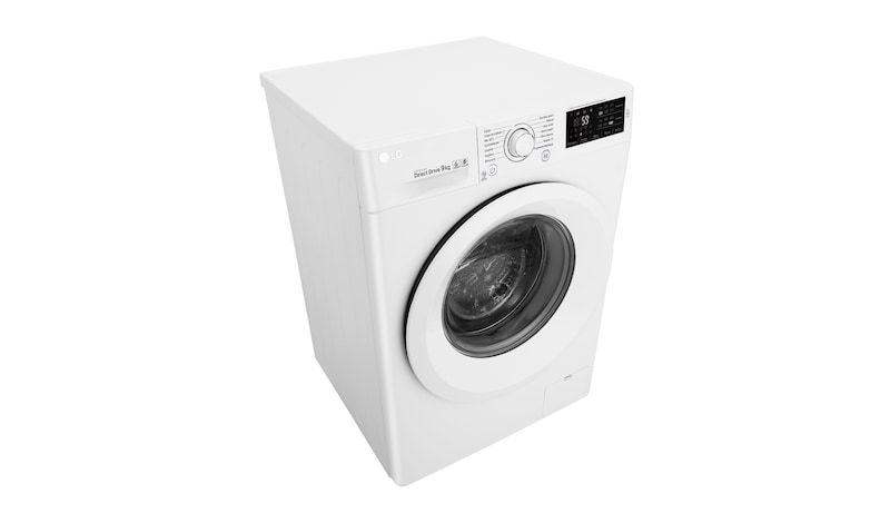 LG Lave-Linge 9KG  |1400 tours | Turbo Wash™ |  6 Motion Direct Drive™ | Smart Diagnosis™ | Moteur Direct Drive™ – Garanti 10 ans , LG FH4U2VFN3