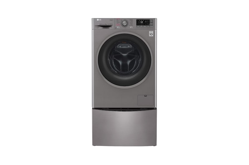 LG TWINWash™MINI LANCEZ DEUX MACHINES SIMULTANÉMENT OU INDÉPENDAMMENT ! Lave-linge 2 KG | 3 Motion Direct Drive™ | Wi-Fi | Smart Diagnosis™ | Moteur Direct Drive™ garanti 10 ans | TWINWash™MINI, LG FM27K5IX | Stone Silver