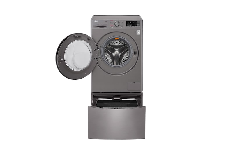 LG TWINWash™MINI LANCEZ DEUX MACHINES SIMULTANÉMENT OU INDÉPENDAMMENT ! Lave-linge 2 KG | 3 Motion Direct Drive™ | Wi-Fi | Smart Diagnosis™ | Moteur Direct Drive™ garanti 10 ans | TWINWash™MINI, LG FM27K5IX | Stone Silver