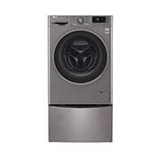 LG TWINWash™MINI LANCEZ DEUX MACHINES SIMULTANÉMENT OU INDÉPENDAMMENT ! Lave-linge 2 KG | 3 Motion Direct Drive™ | Wi-Fi | Smart Diagnosis™ | Moteur Direct Drive™ garanti 10 ans | TWINWash™MINI, LG FM27K5IX | Stone Silver