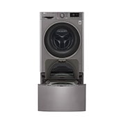 LG TWINWash™MINI LANCEZ DEUX MACHINES SIMULTANÉMENT OU INDÉPENDAMMENT ! Lave-linge 2 KG | 3 Motion Direct Drive™ | Wi-Fi | Smart Diagnosis™ | Moteur Direct Drive™ garanti 10 ans | TWINWash™MINI, LG FM27K5IX | Stone Silver