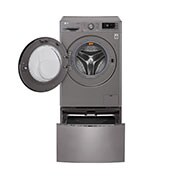 LG TWINWash™MINI LANCEZ DEUX MACHINES SIMULTANÉMENT OU INDÉPENDAMMENT ! Lave-linge 2 KG | 3 Motion Direct Drive™ | Wi-Fi | Smart Diagnosis™ | Moteur Direct Drive™ garanti 10 ans | TWINWash™MINI, LG FM27K5IX | Stone Silver