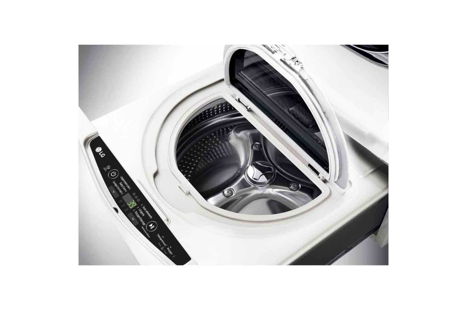 LG Lave-linge 3,5 KG | Wi-Fi |3 Motion Direct Drive™ | Smart Diagnosis™ | Moteur Direct Drive™ garanti 10 ans | LG TWINWash™MINI, LG FM37E1WH