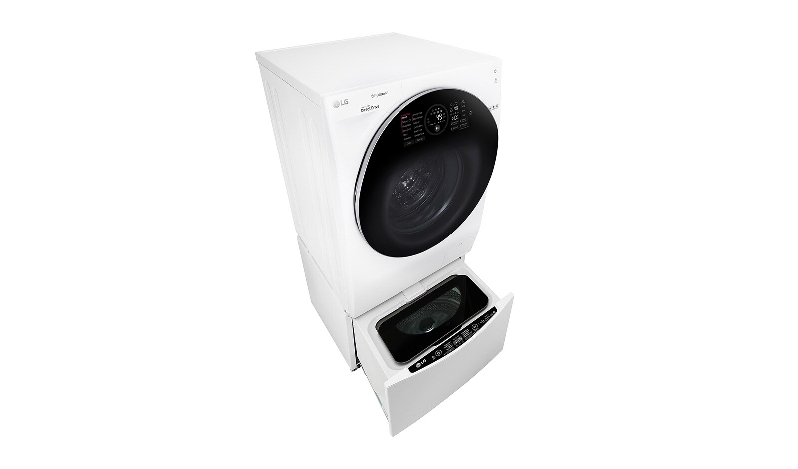 LG TWINWash™ Lave-linge principal 10KG | Mini Lave linge 2KG | TrueSteam™ | TurboWash™ | A+++(-40%) | Wi-Fi | Moteur Direct Drive™ garanti 10 ans, LG T14G1GWHS