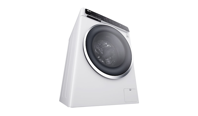 LG Lave-Linge 10KG | TurboWash™ | 6 Motion Direct Drive | Truesteam™ | Bandeau incliné tactile | Finitions chromées | Smart NFC Tag On, LG F14952WHS