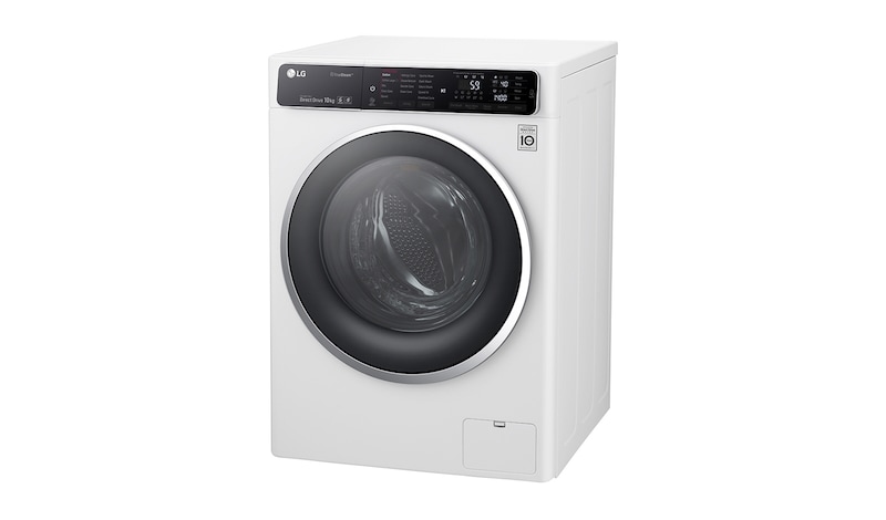 LG Lave-Linge 10KG | TurboWash™ | 6 Motion Direct Drive | Truesteam™ | Bandeau incliné tactile | Finitions chromées | Smart NFC Tag On, LG F14952WHS
