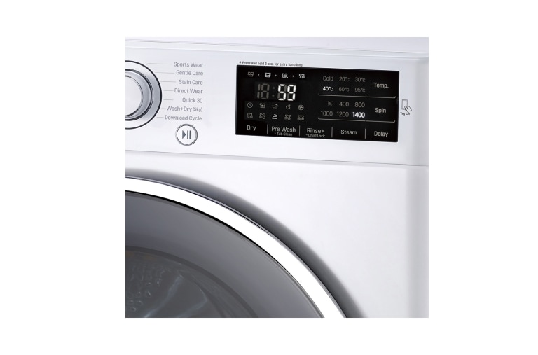 LG Lavante-séchante 8/5KG | 6 Motion™ Direct Drive | EcoHybrid | Smart NFC Tag On | True Steam, LG F14U2TDH1N