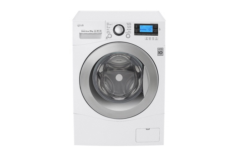 Vue avant de Lave-linge 6 Motion Direct Drive 12 Kg en format standard LG F24962WH