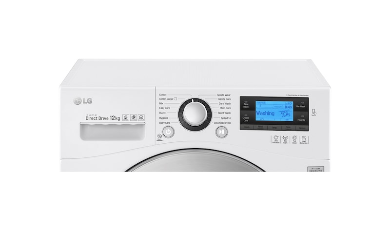 LG Lave-linge 6 Motion Direct Drive 12 Kg en format standard, LG F24962WH